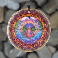 Thumbnail for Metayantra Quantum Resonator Necklace 7th Chakra Sahasrara for spiritual connection: Quartz, copper and sacred geometry
