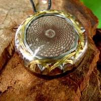 Thumbnail for Metayantra Quantum Resonator Necklace 7th Chakra Sahasrara for spiritual connection: Quartz, copper and sacred geometry