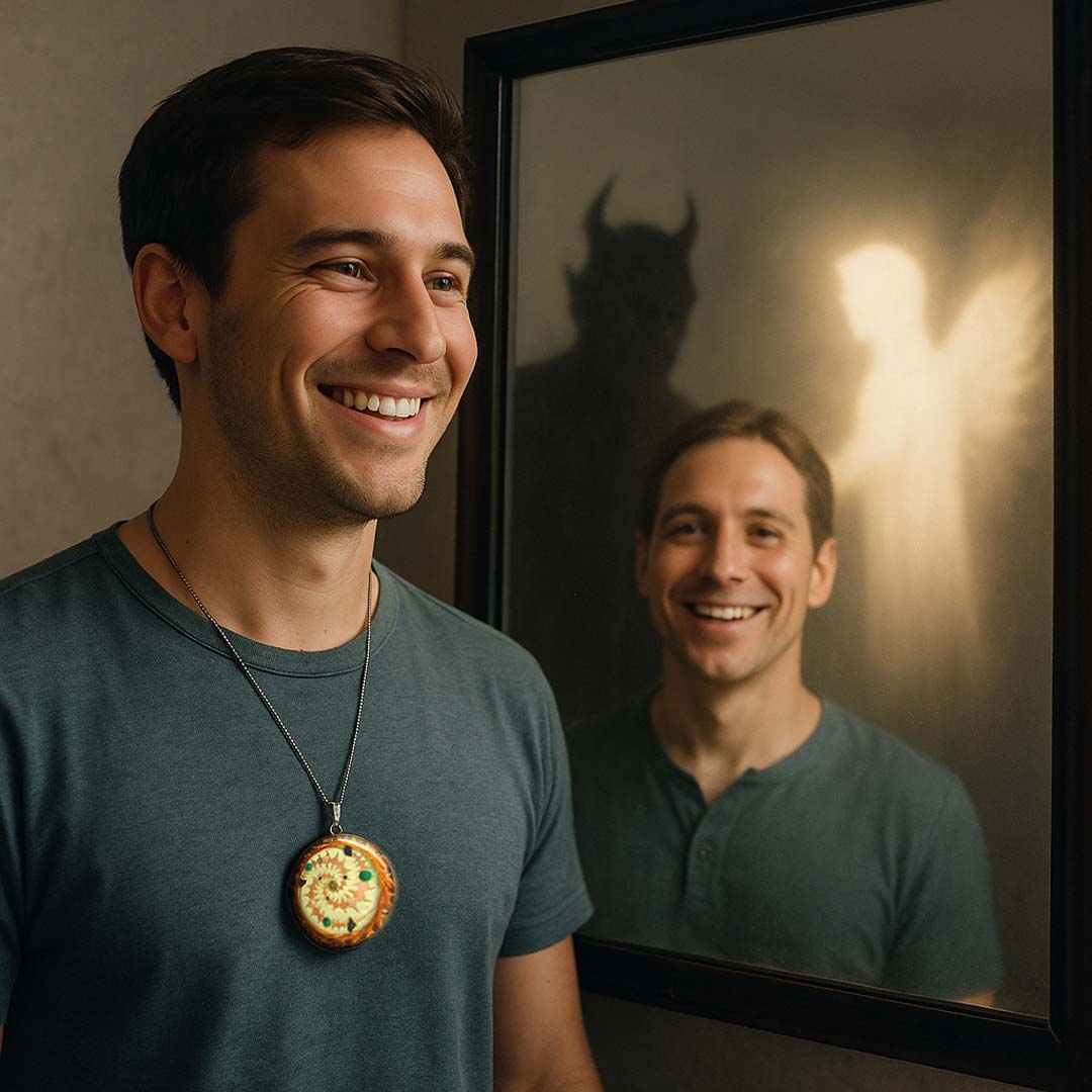 Light over Darkness DeviceTriple Spiral, Windmill Hill Crop Circle Quantic Resonator