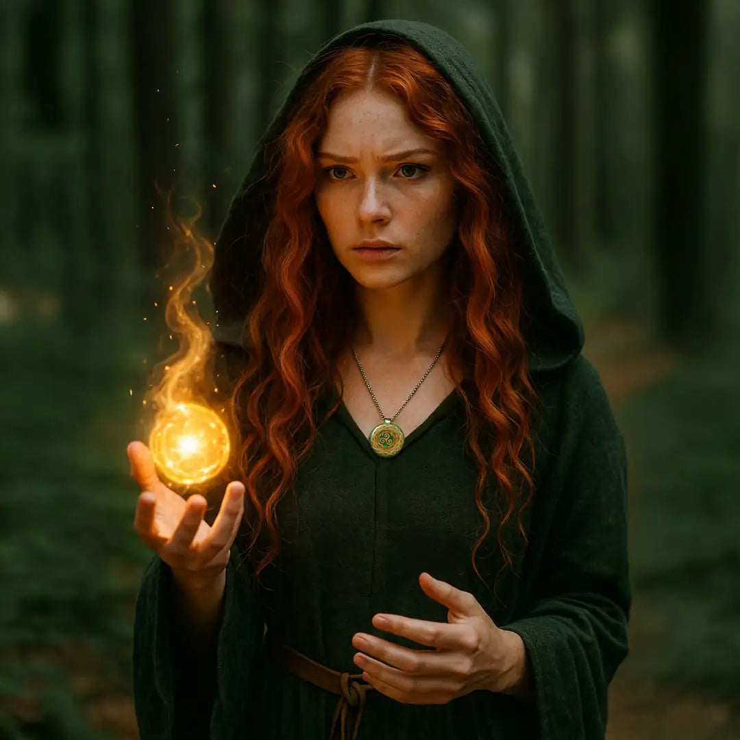 ✨ New Orgonite Necklace with Gold Triskel ✨ for Balance and Protection : New Generation Energy.