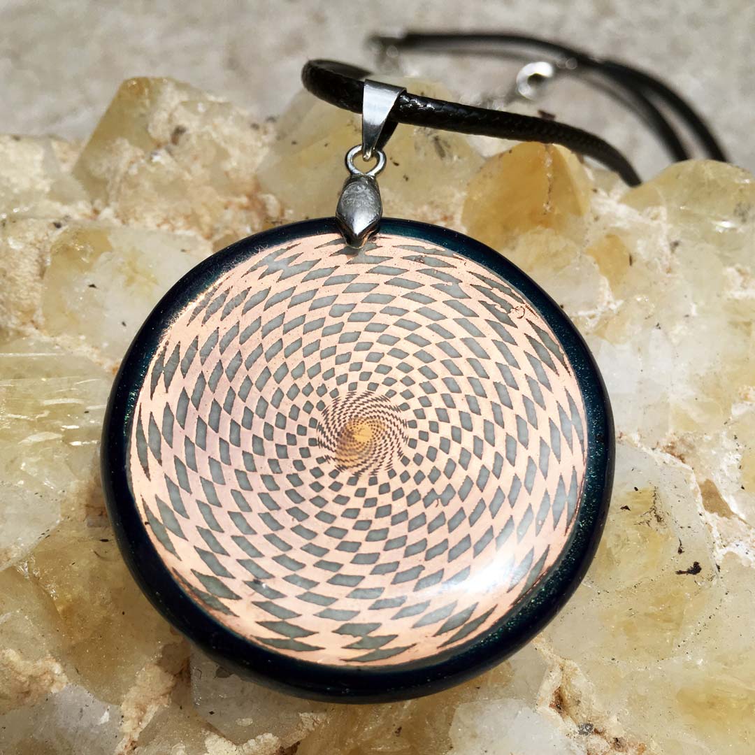 Patrick Flanagan Cosmic Sensor Flat Pyramid Energy Metayantra Pendant