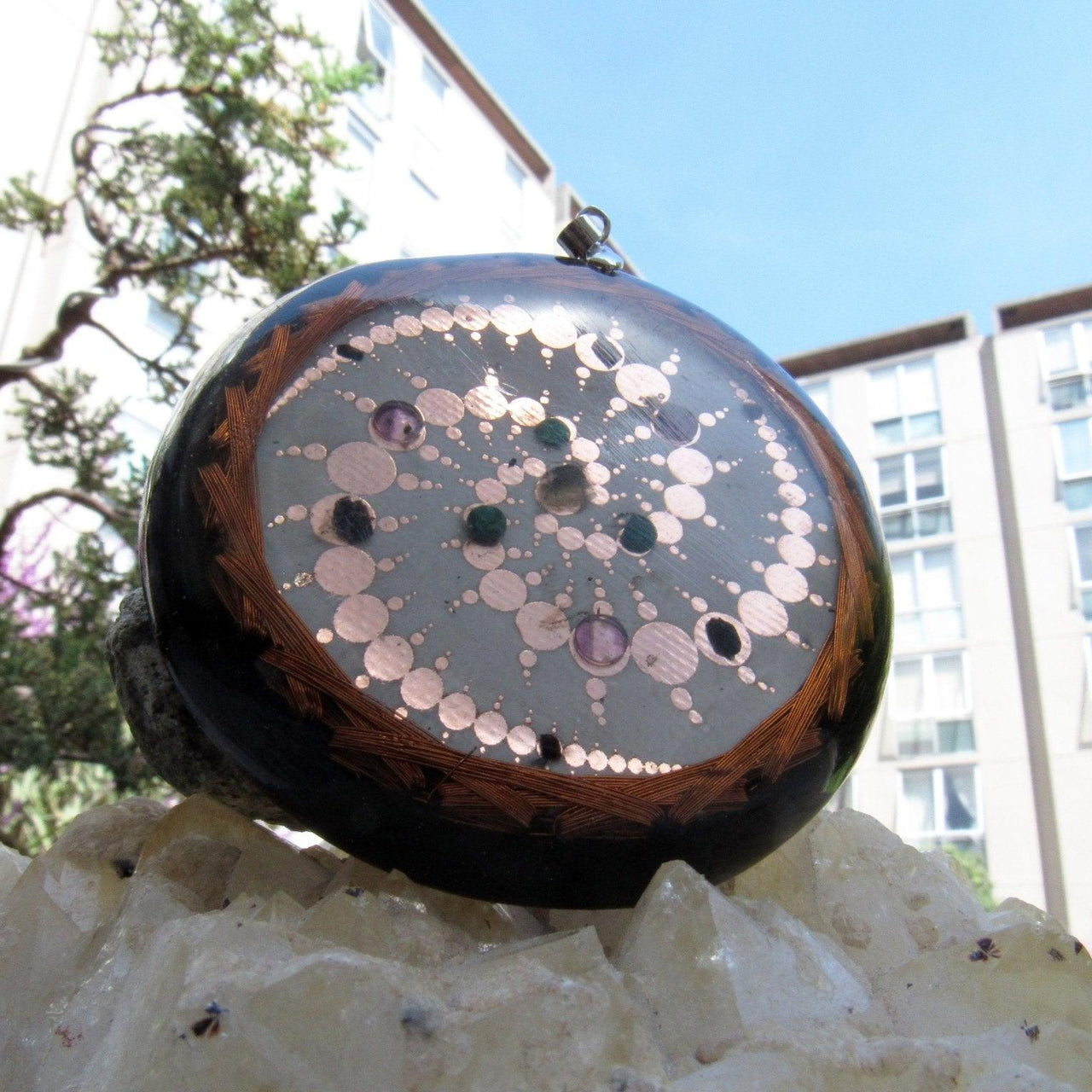 Light over Darkness DeviceTriple Spiral, Windmill Hill Crop Circle Quantic Resonator - Metayantra Consciencia