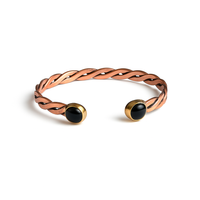 Thumbnail for 🔥 Obsidian & Copper Torzal Bracelet – Ancient Power Amulet