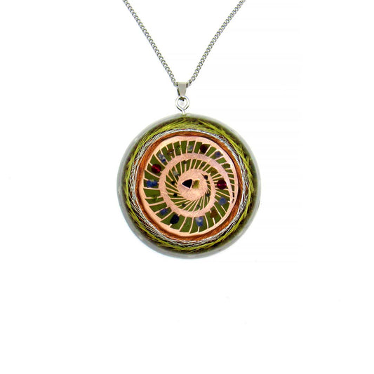 Hanuman Protector from the harmful influence of Saturn 14k gold, silver and copper coil