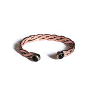 Thumbnail for 🔥 Obsidian & Copper Torzal Bracelet – Ancient Power Amulet