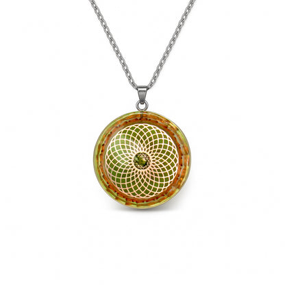 Double Sri Yantra Moldavite Cosmic Sensor