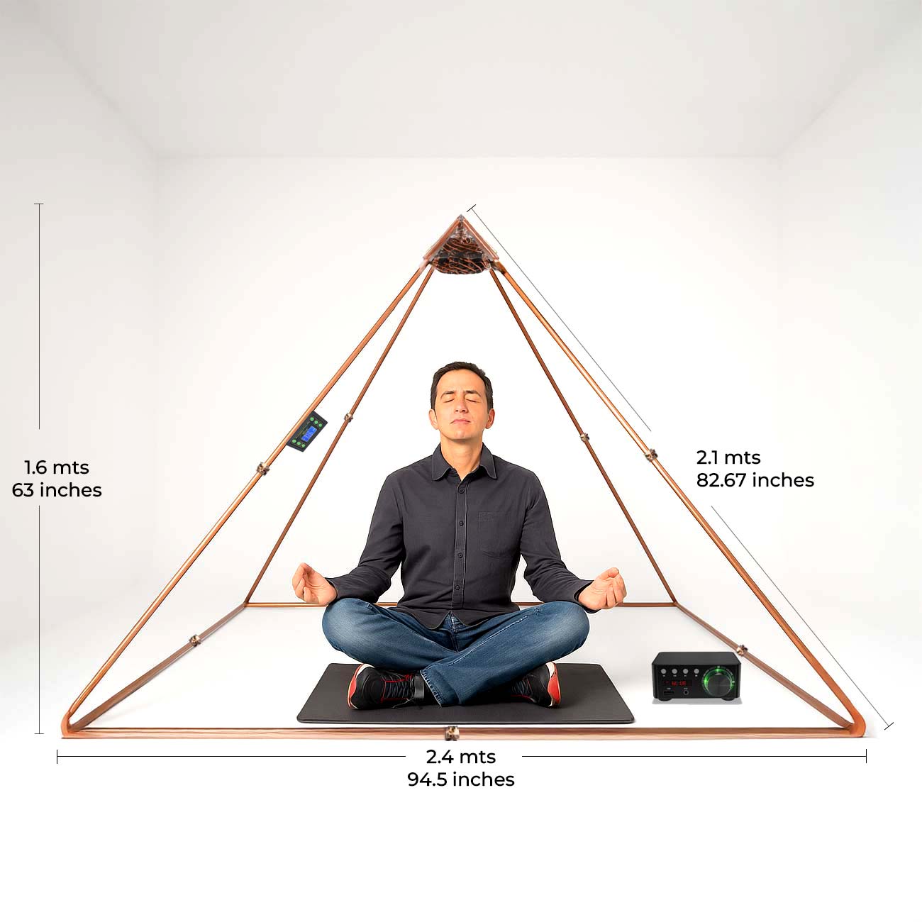 Electromagnetic and Light Therapy IPyramid (Quantum Vortex PEMF Technology)