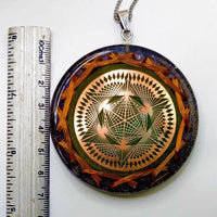 Thumbnail for Orgonite Cellular Regenerator Necklace with Crop Circle and Dodecahedral Matrix with 5G PROTECTION