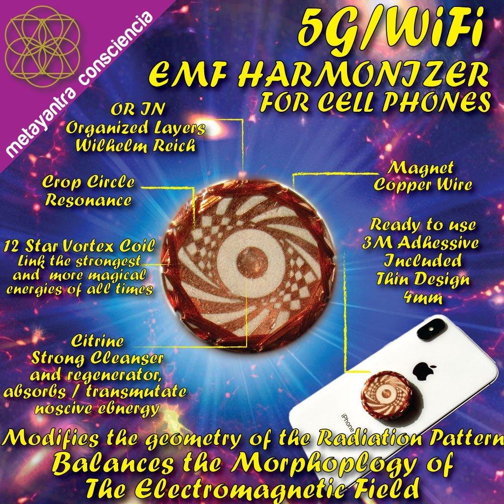 5G EMF HARMONIZER FOR CELL PHONES AND WIFI ROUTERS - Metayantra Consciencia