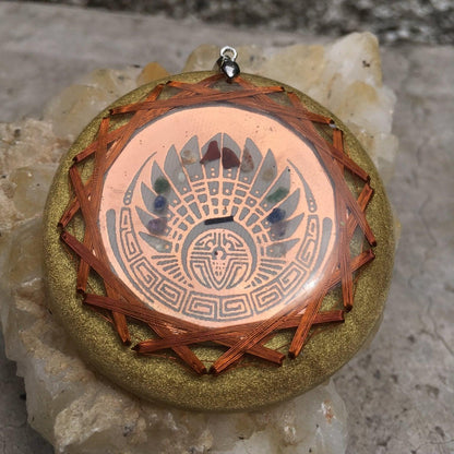 5G Protection Quetzalcoatl Crop Circle Quantic Resonator 7 Chakra Alingment - Metayantra WorldWide