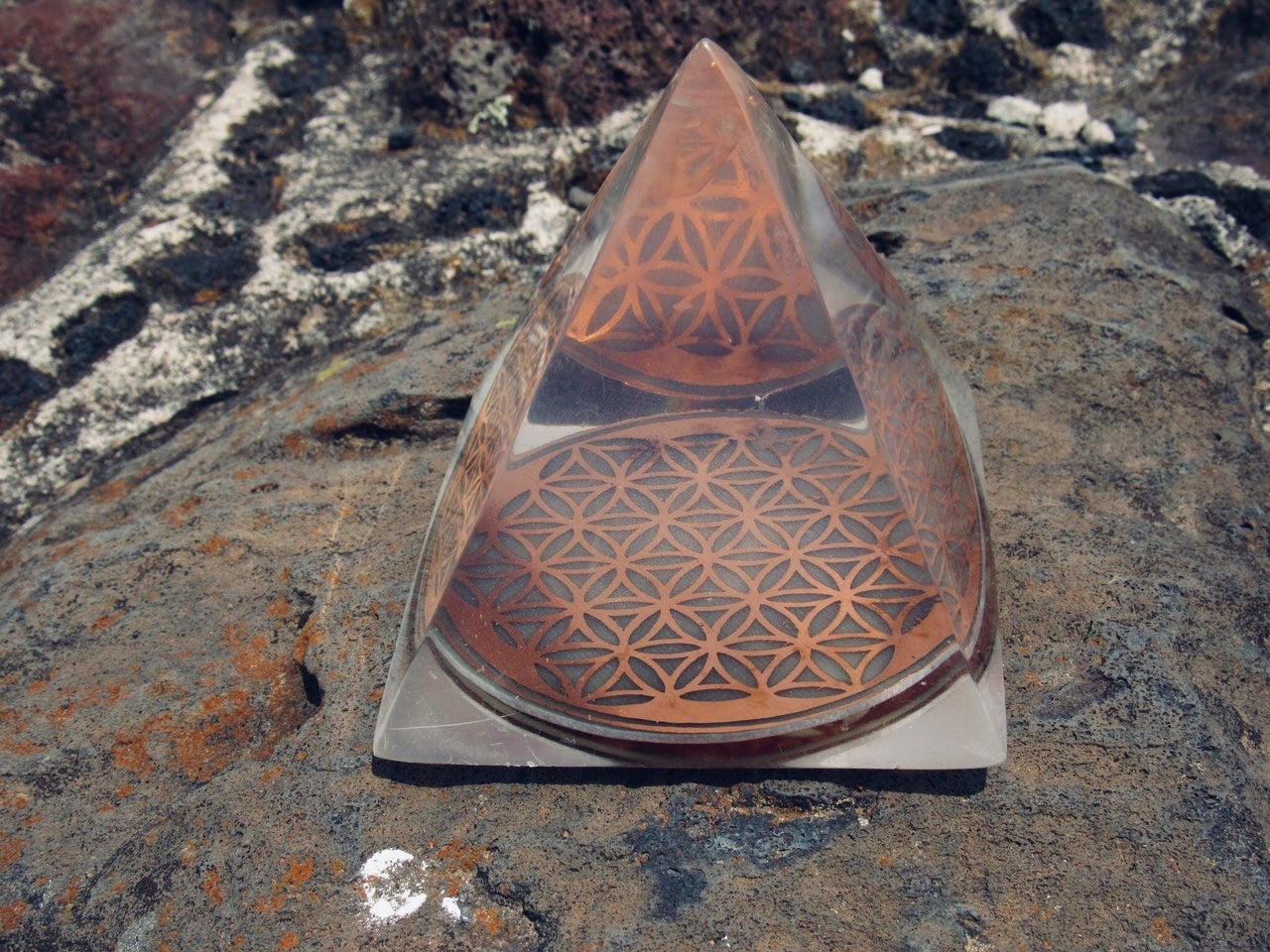 Flower of Life Pyramid with Quantum Resonance