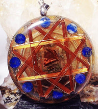 Thumbnail for Dark Magic Protector Kalachakra 14k Gold Protective Crystals - Metayantra Consciencia