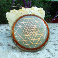 Thumbnail for Double Sri Yantra Moldavite Cosmic Sensor - Metayantra WorldWide