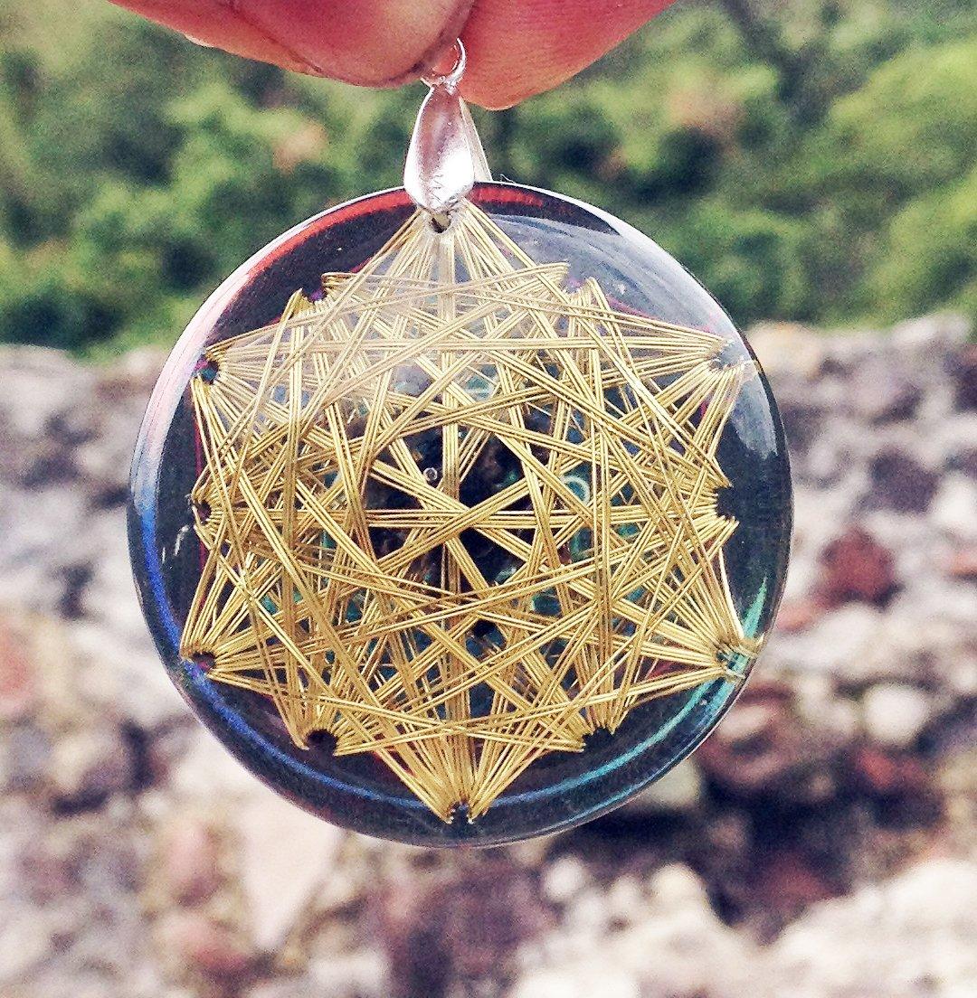 Golden Micro Vector Equilibrium - Metayantra Consciencia