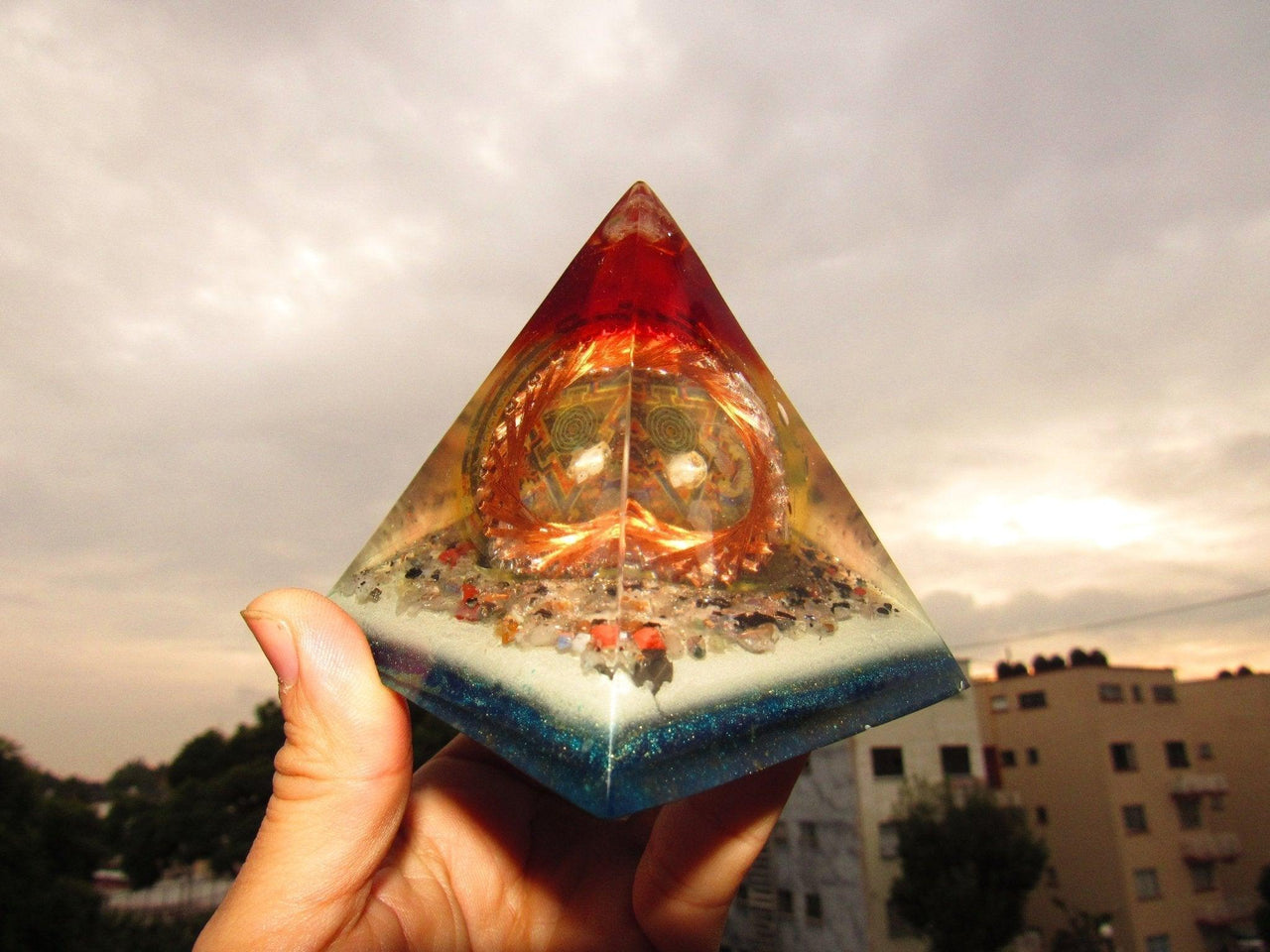 Orgone Energy Pyramid | Orgone Mahakala Protective Pyramid| Metayantra