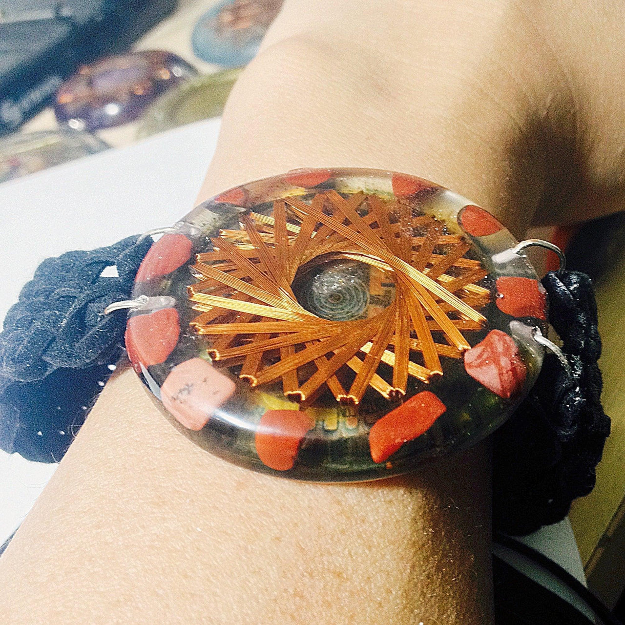 Red Jasper Mahakala 21 Vortex Bracelet - Metayantra WorldWide