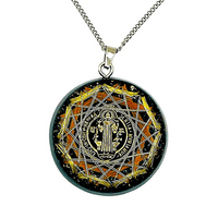 Thumbnail for ✨🔮 Orgonite Necklace: Miracle Generator with St. Benedict Medal 🙏🛡️ Total Protection Against Witchcraft and Negative Energies