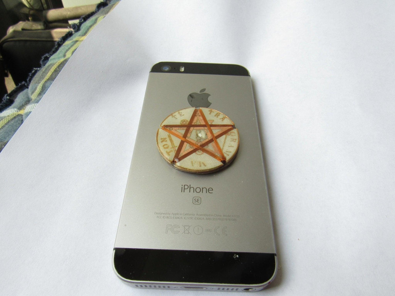 Tetragrammaton Protective Sticker Shield Against Harmful Frequencies for Cell Phones - Metayantra Consciencia